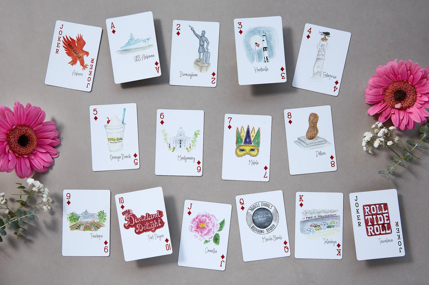 Alabama Ace Playing Cards