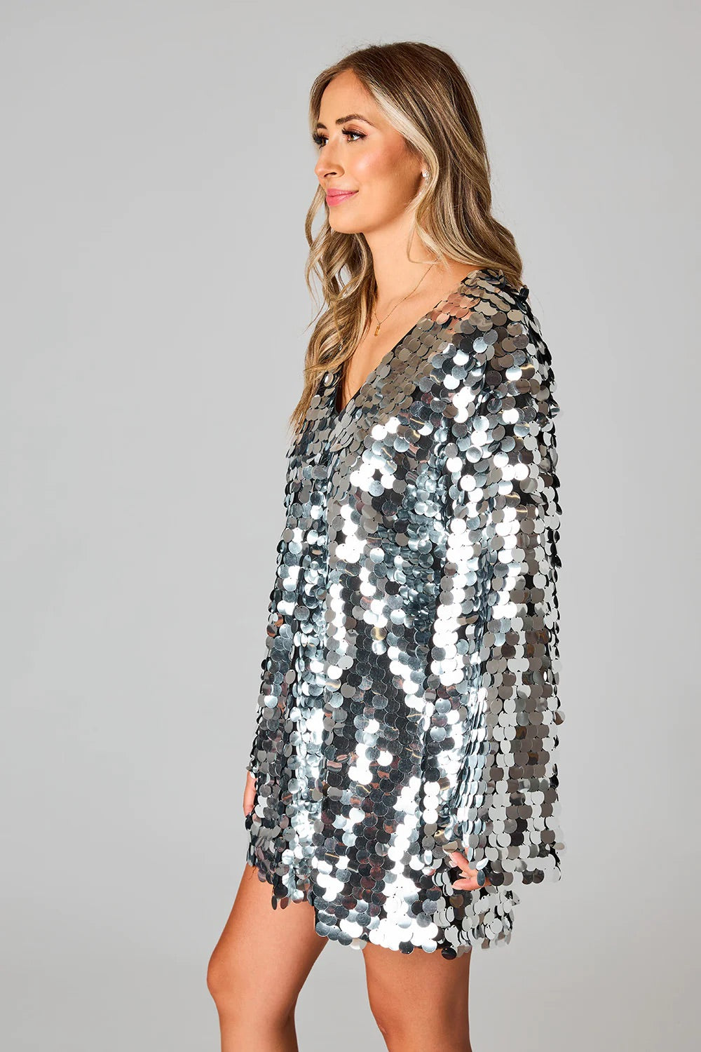 Buddy Love Silver Disco Dress