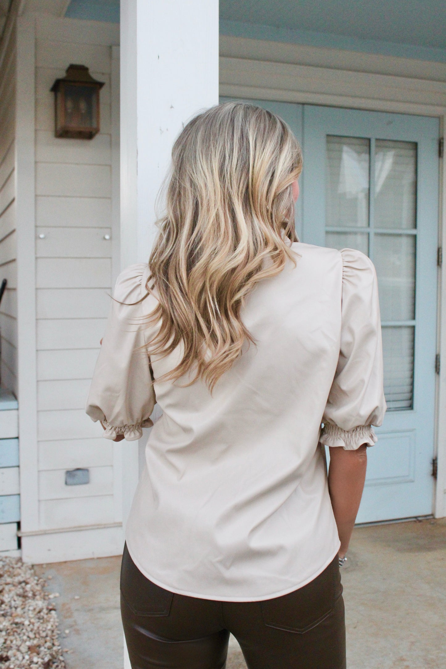 Eleanor Blouse in Bone