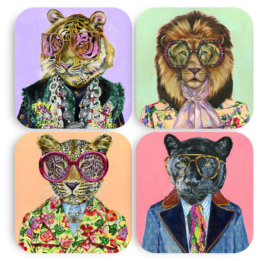 Big Cats Coaster Set
