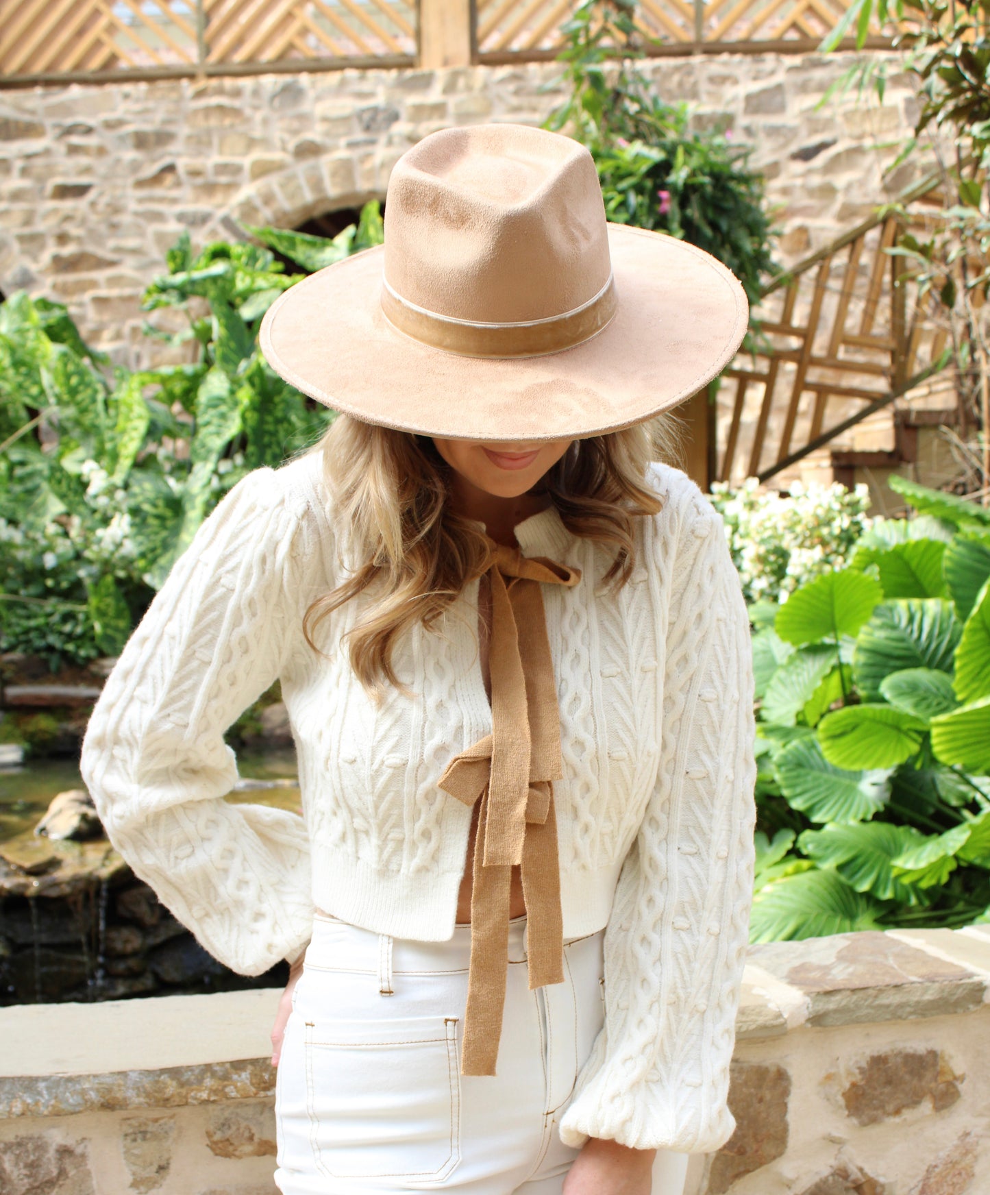 Luna Tan Suede Hat