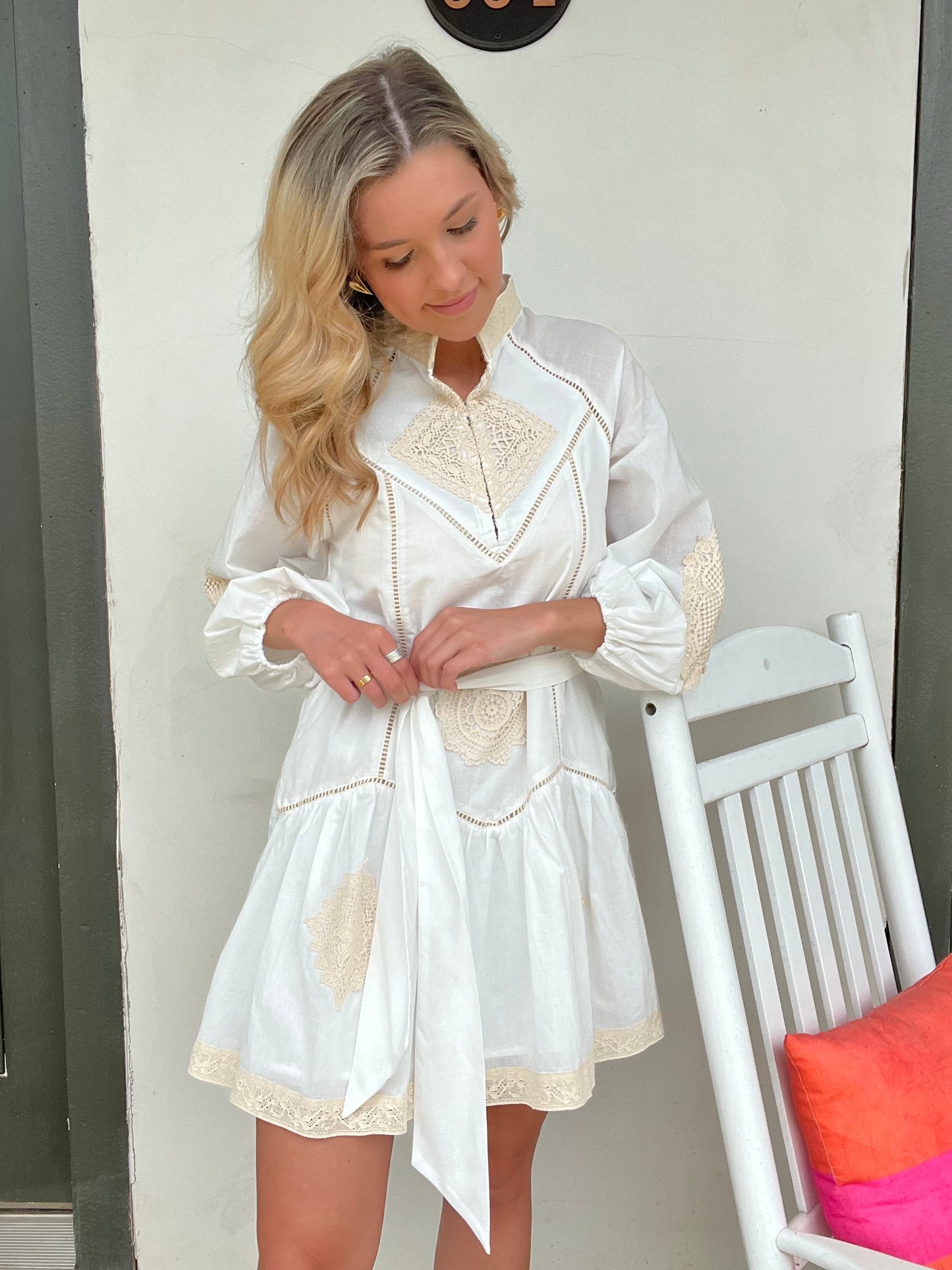 White Sands Crochet Dress