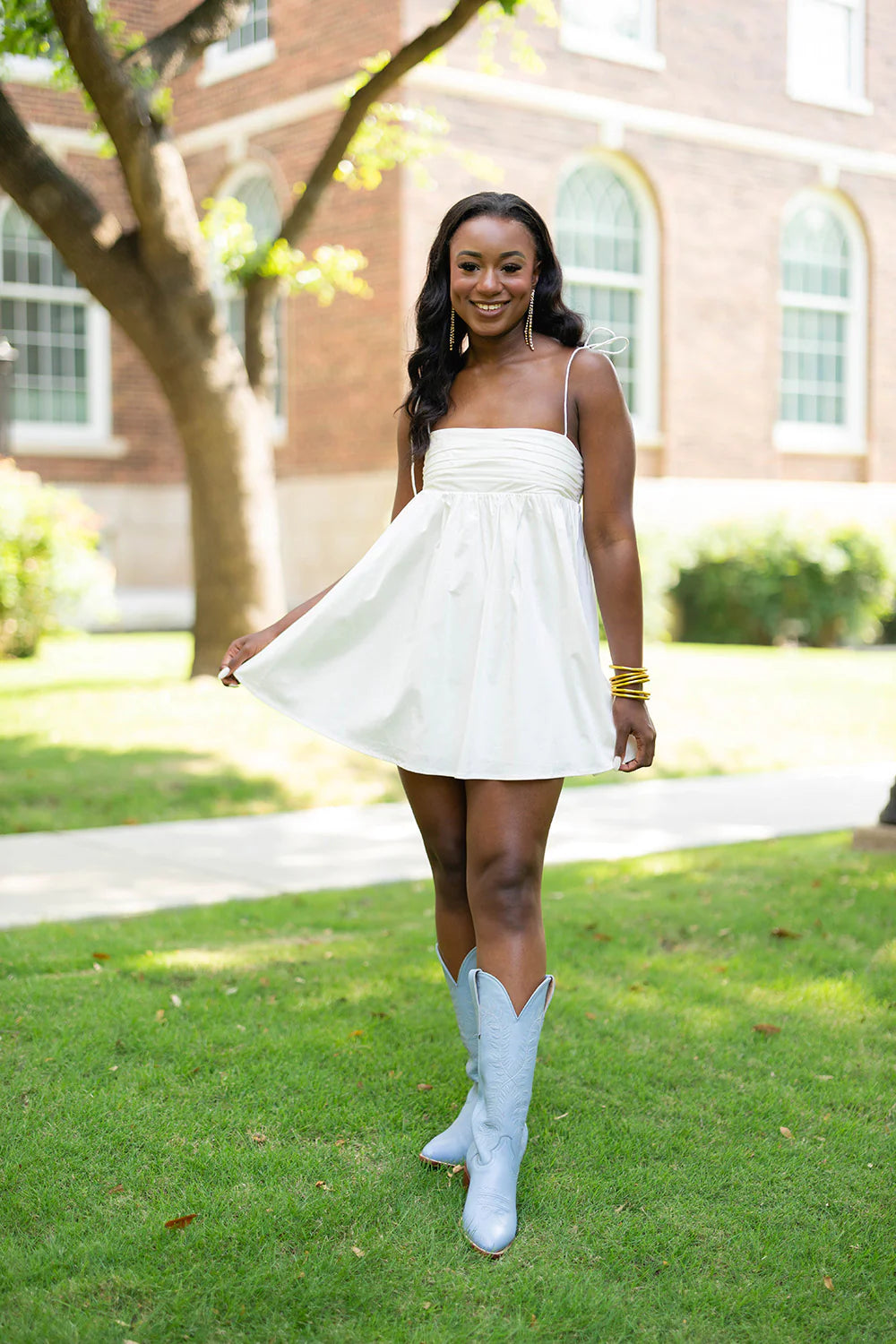 Buddy Love Mini Dress in White