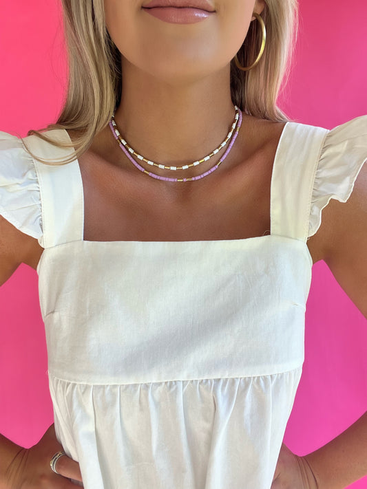 Caryn Lawn Lavender Choker