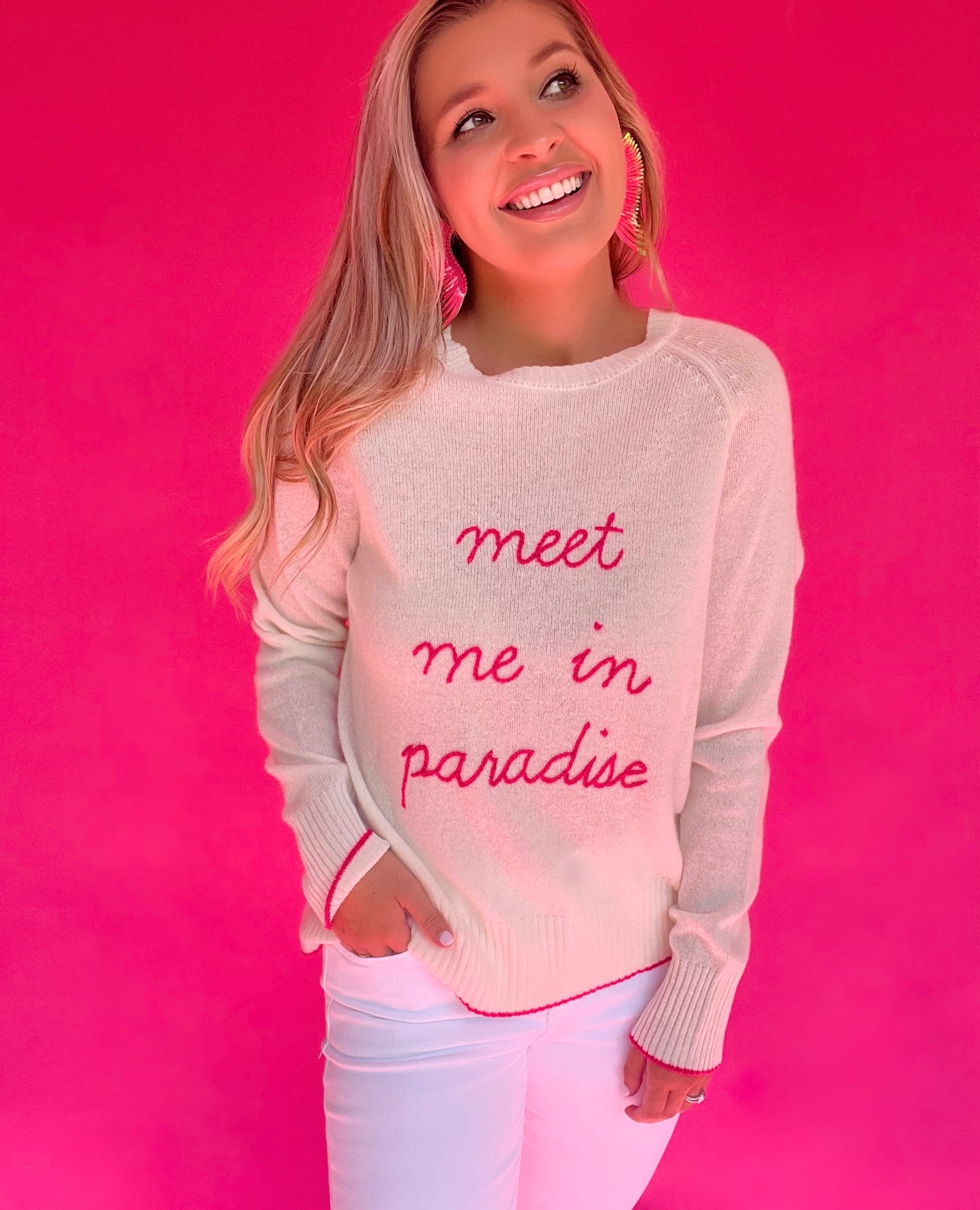 Meet Me In Paradise Cashmere Sweater