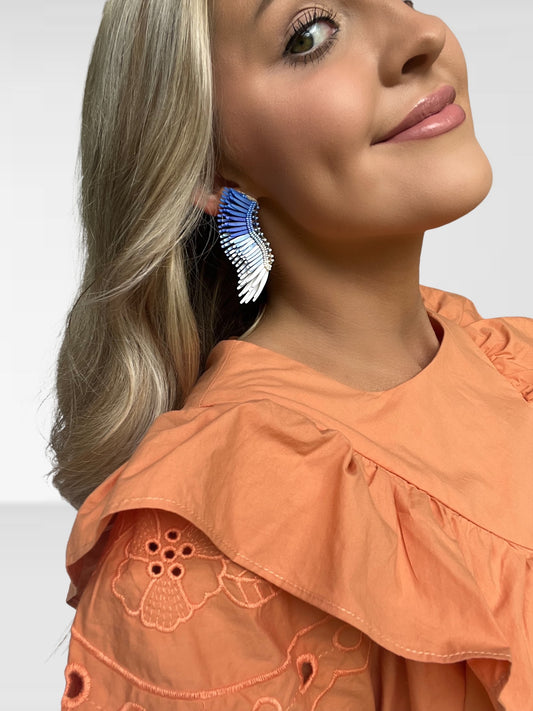 Mignonne Gavigan Ombre Blues Midi Madeline Earrings