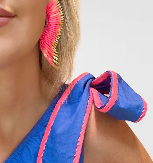 Mignonne Gavigan Neon Pink Madeline Earrings