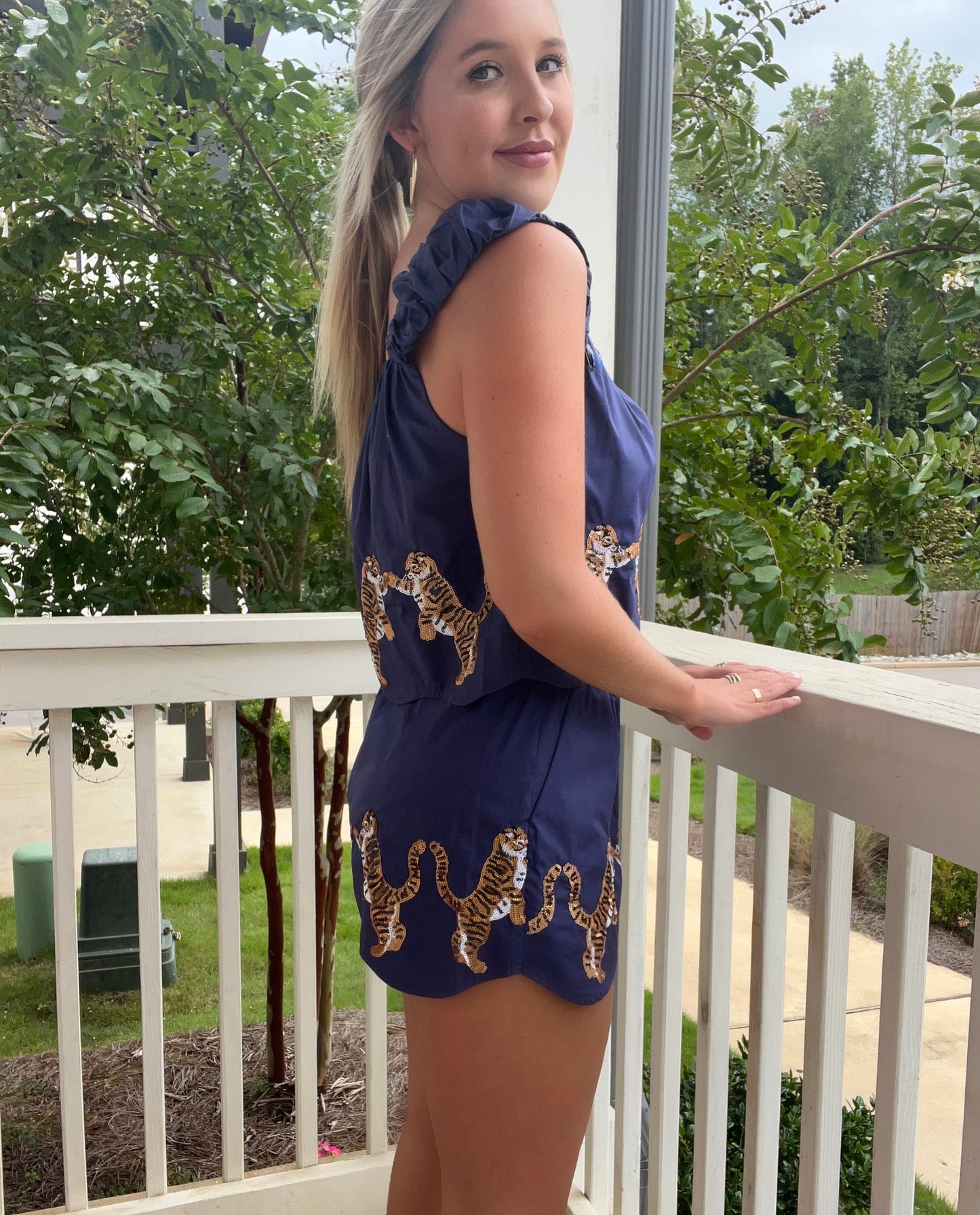 Queen of Sparkles Navy Tiger Set