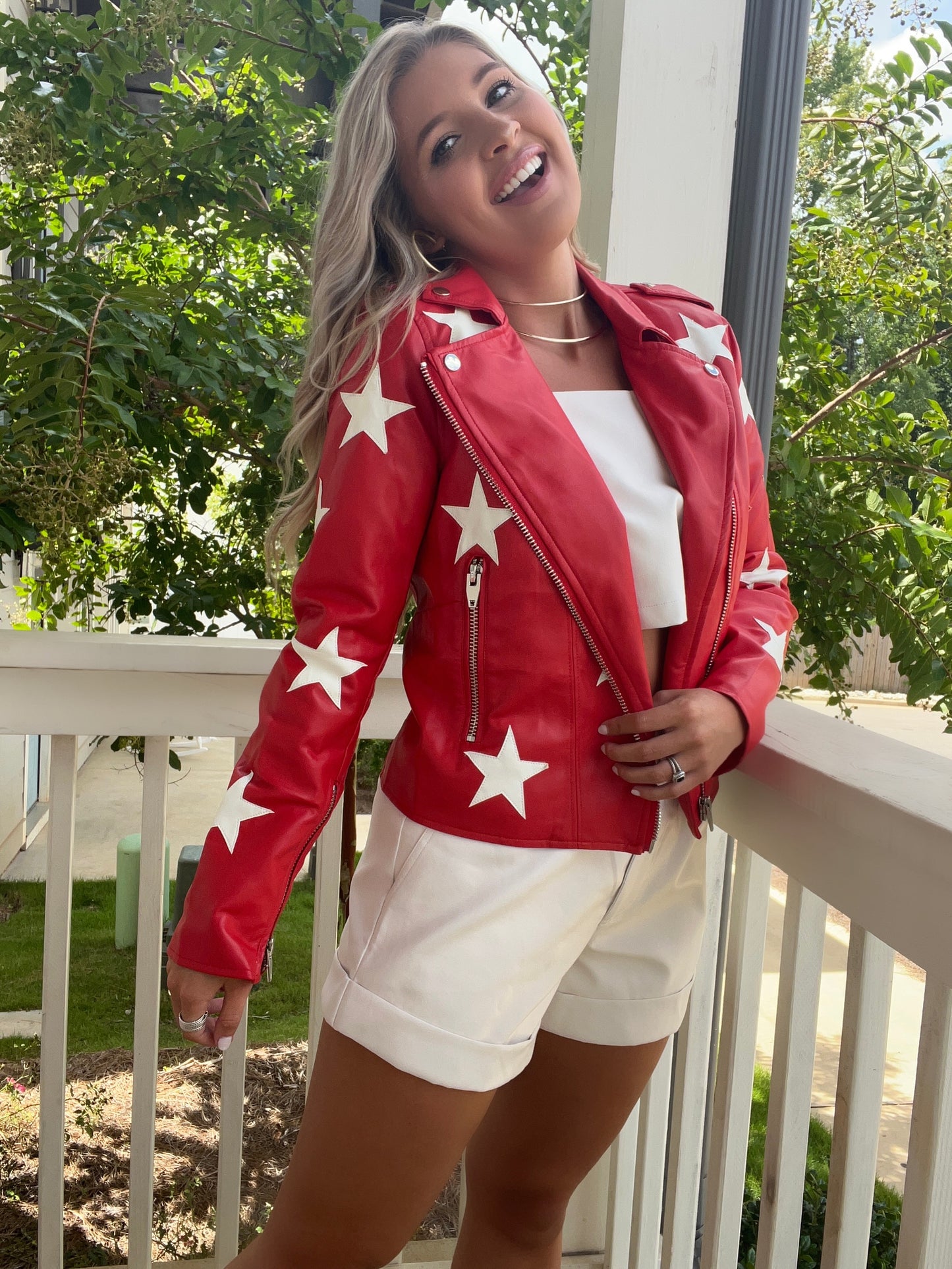 Buddy Love Leather Star Jacket
