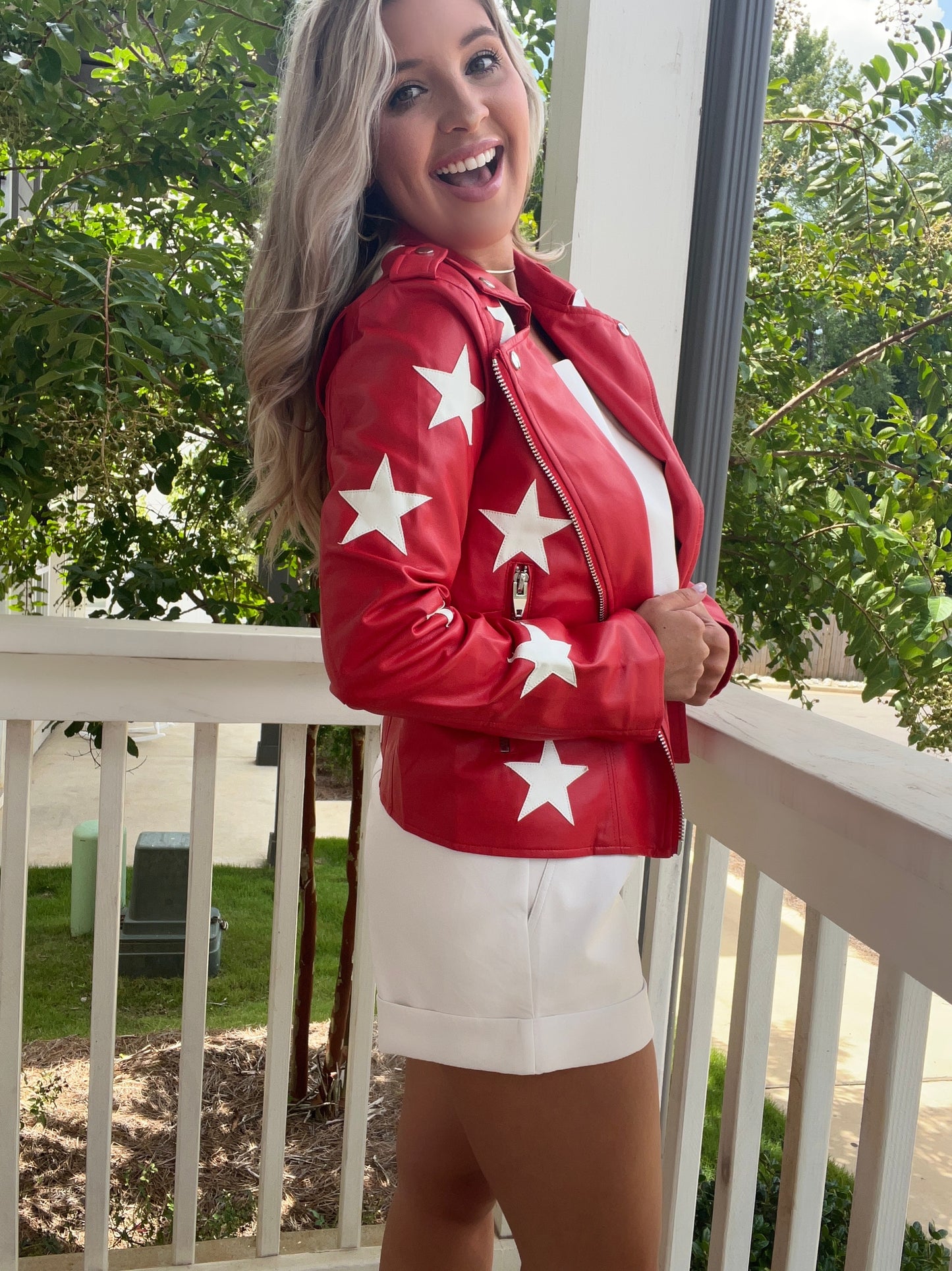 Buddy Love Leather Star Jacket