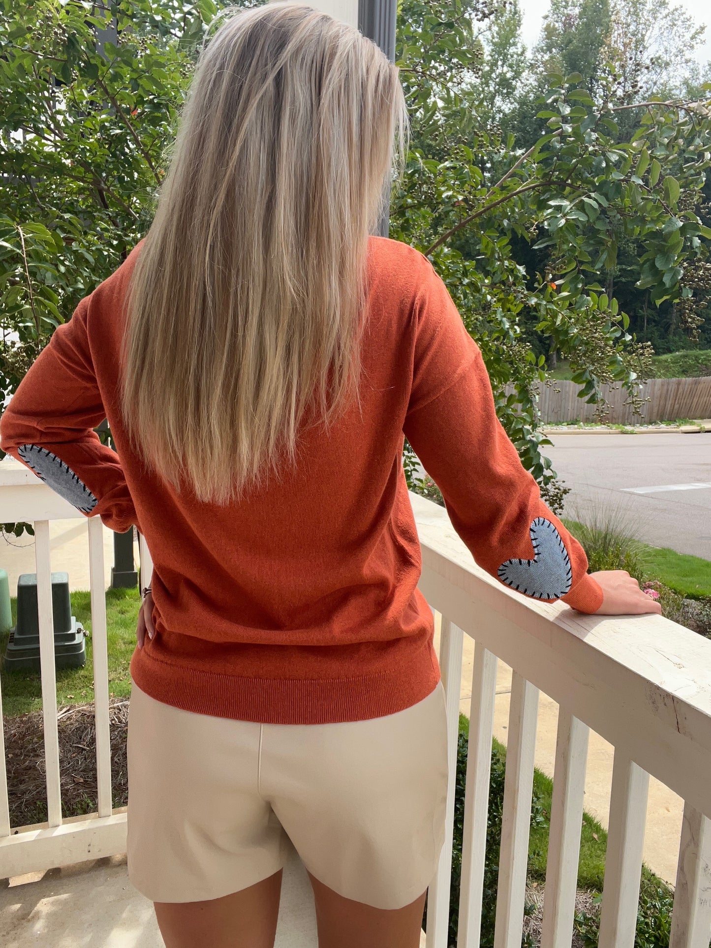 J. Society Heart Stitch Sweater