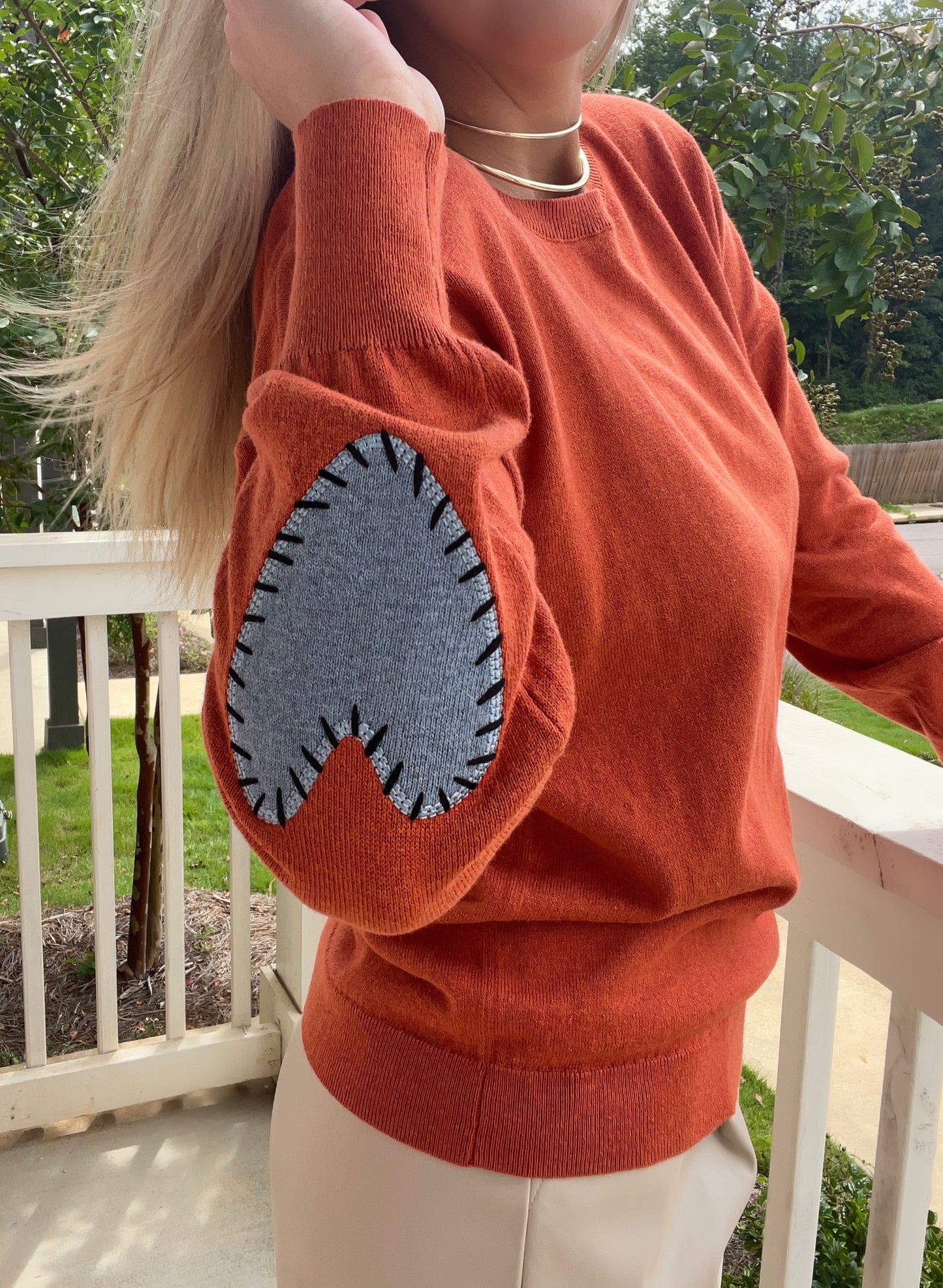J. Society Heart Stitch Sweater