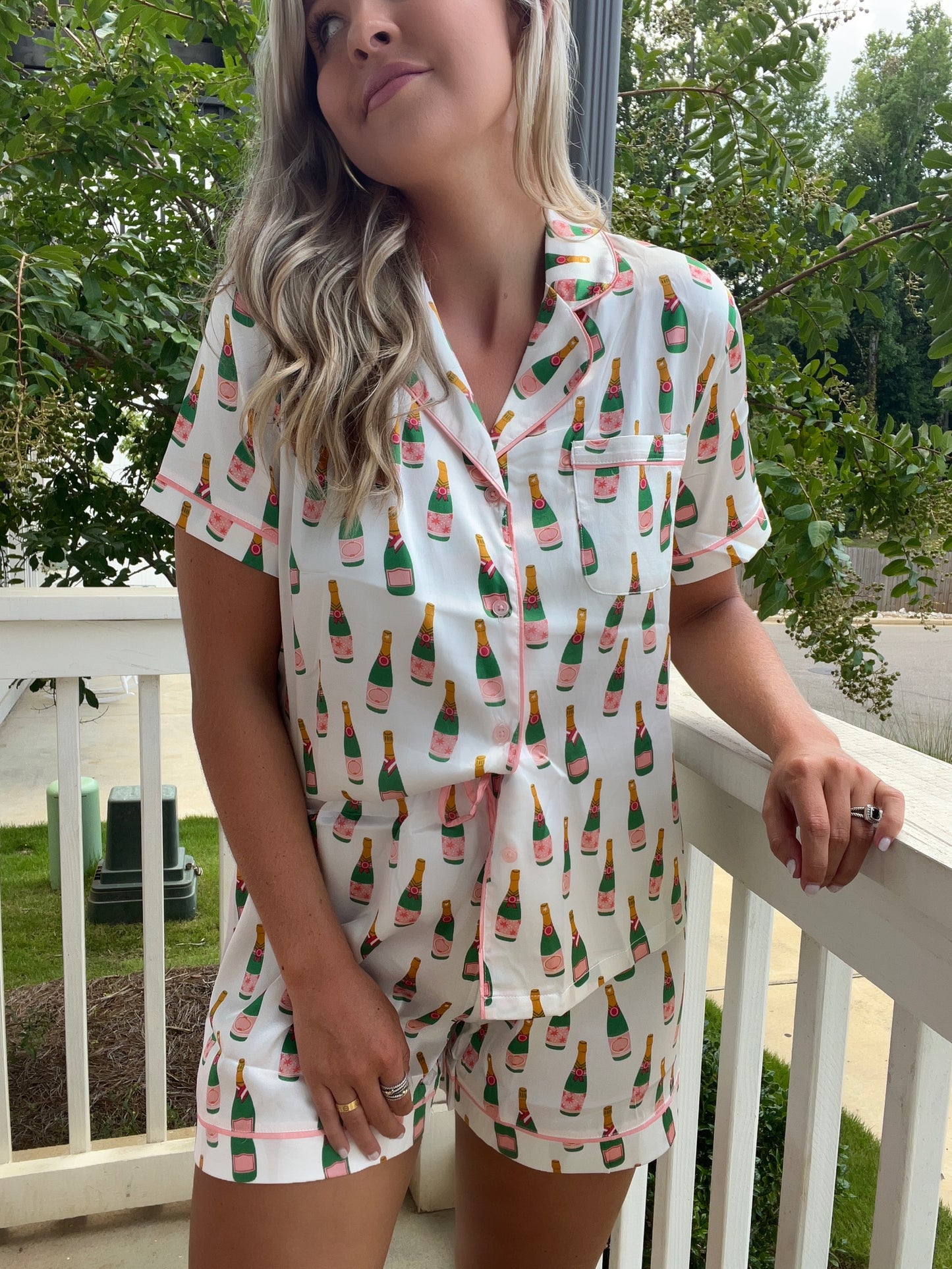 Poppin' Bottles Luxury Pajama Set