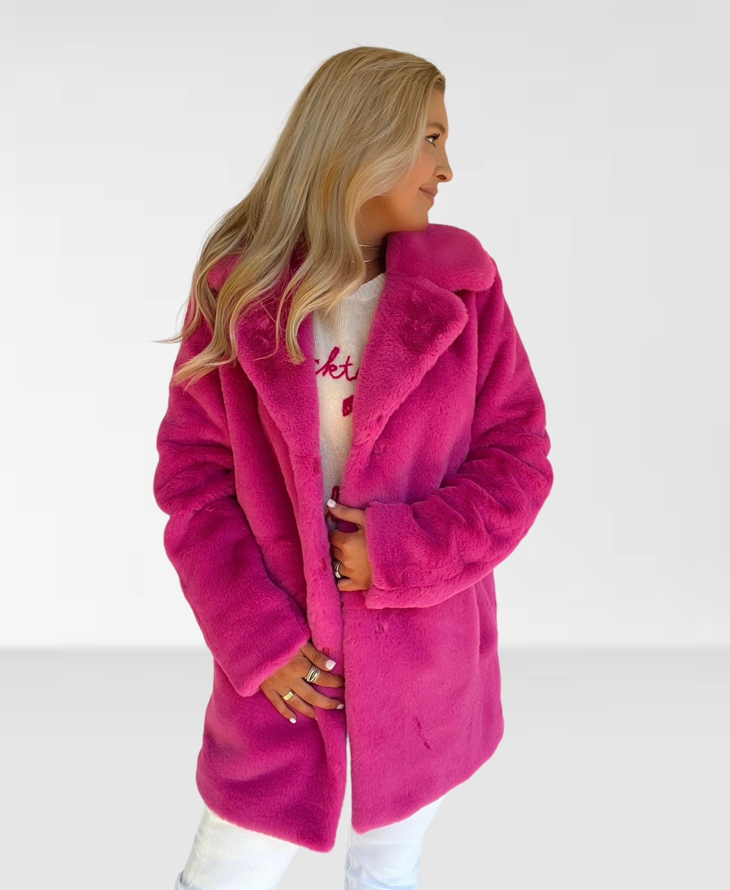Pink Fur Coat