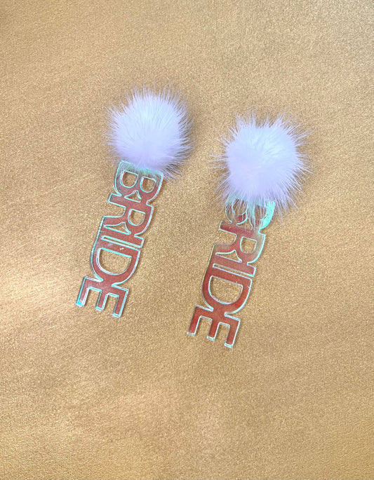 Iridescent Bride Earrings