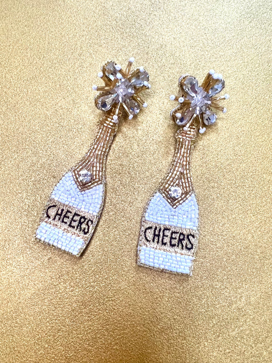 Cheers Bottle Earrings