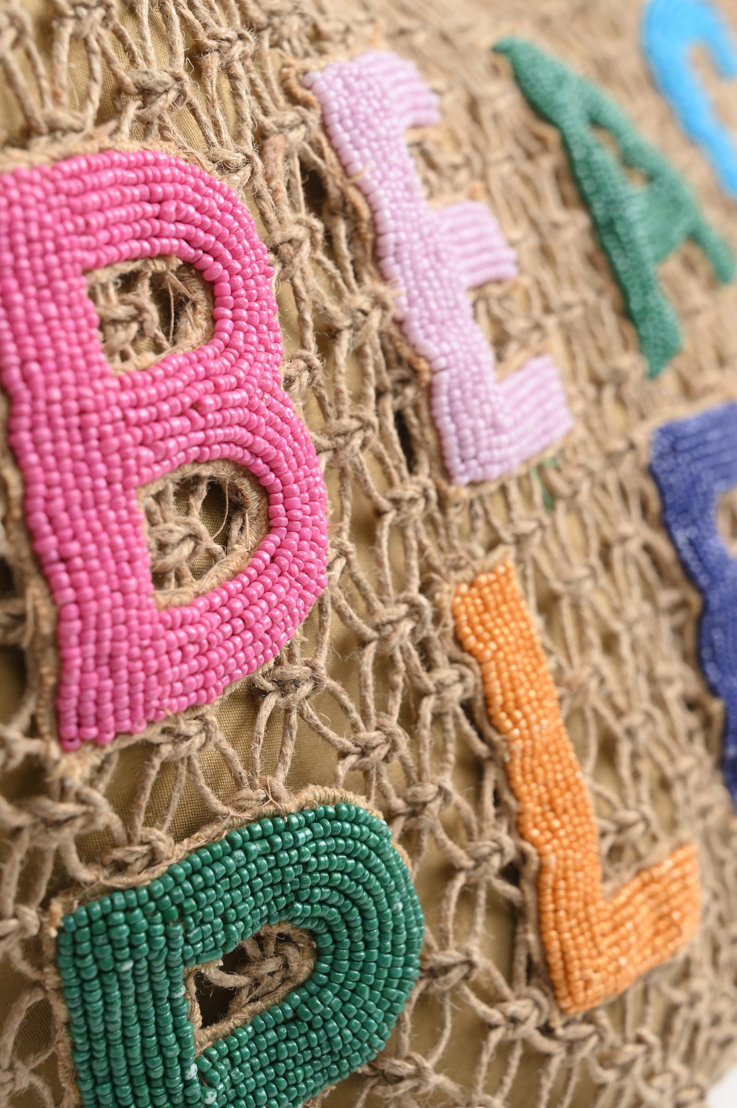 Beach Please Macrame Tote
