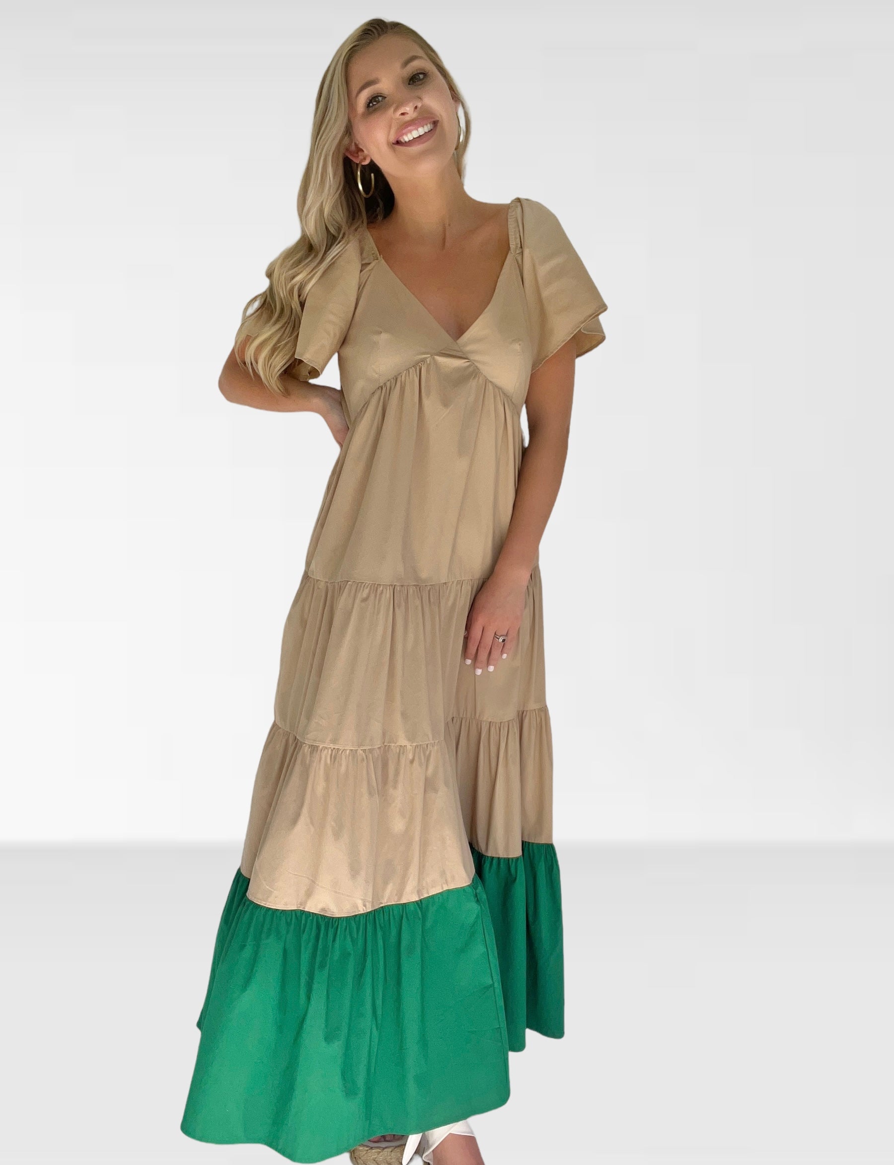 Colorblock Maxi Dress Small Colorblock Maxi Dress Small