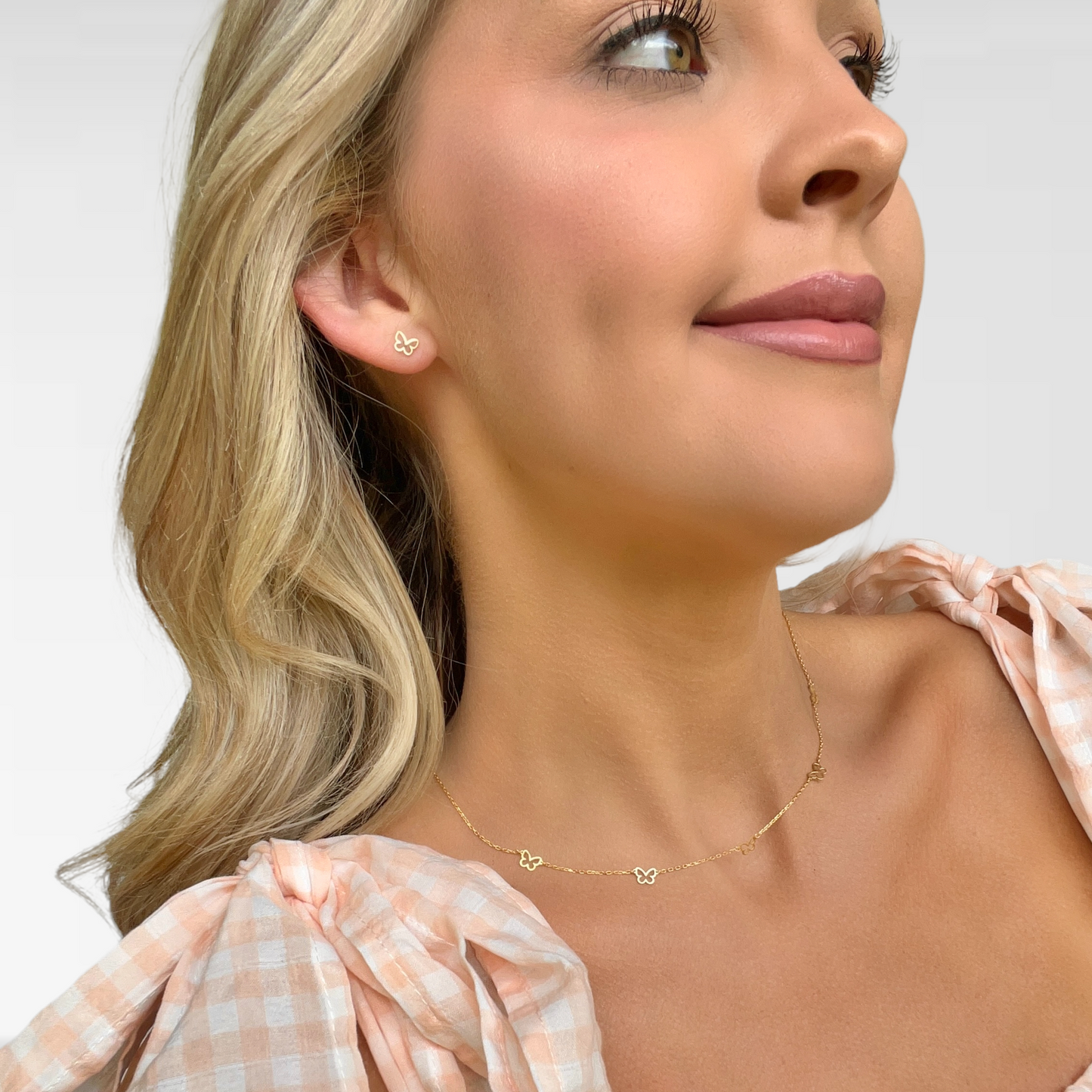 Gold Butterfly Earrings