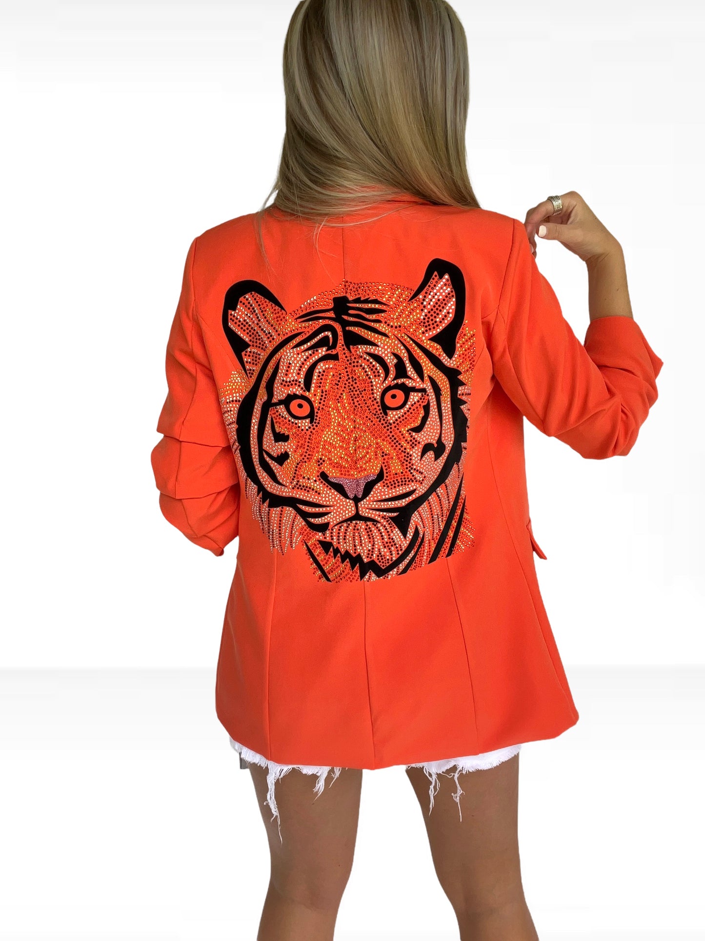 Orange Life of the Party Blazer