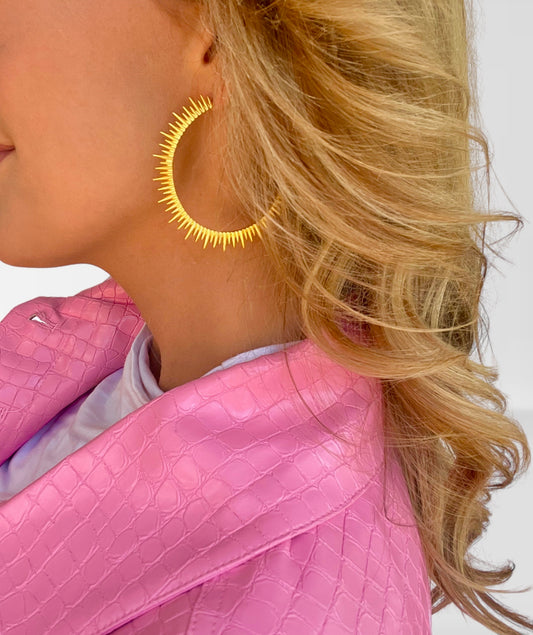 Large Starburst Hoops