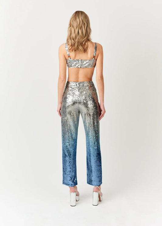 High Shine Ombre Sequin Pants