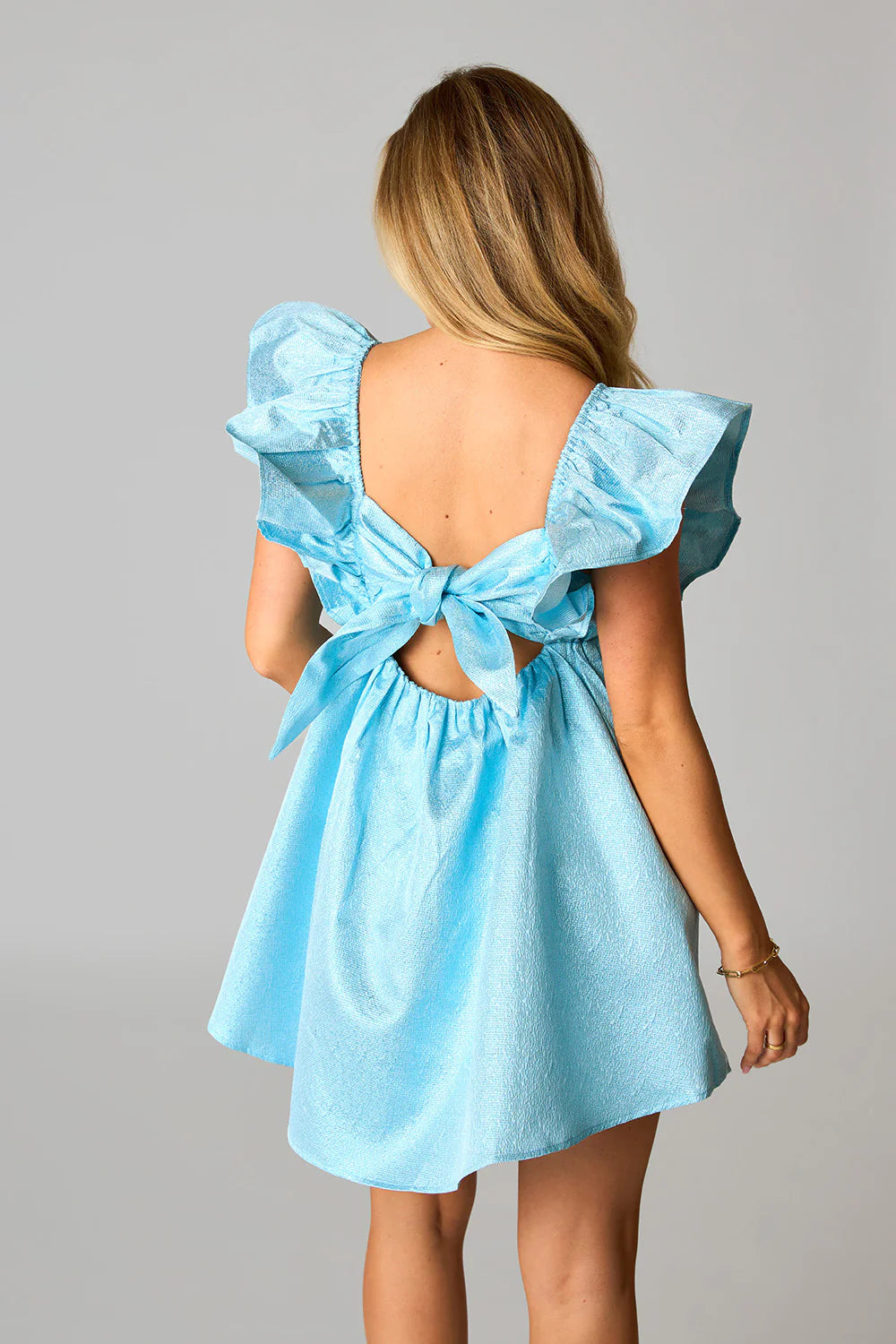 Buddy Love Shimmer Ruffle Dress