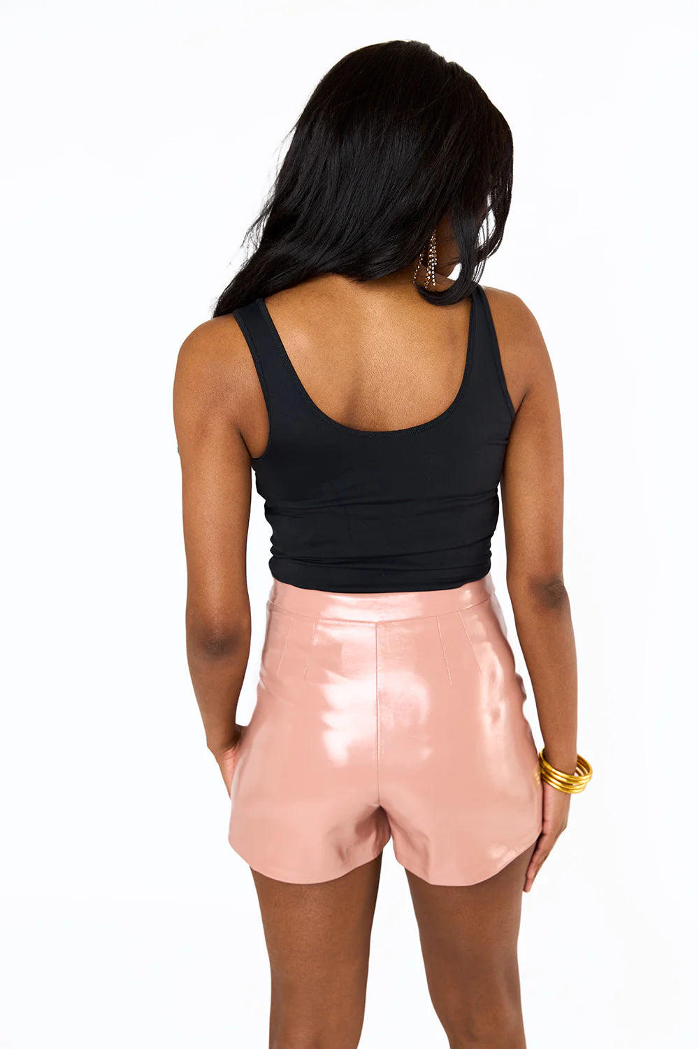 Buddy Love Chelsea Leather Skort in Mauve