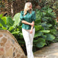 Eleanor Blouse in Hunter Green