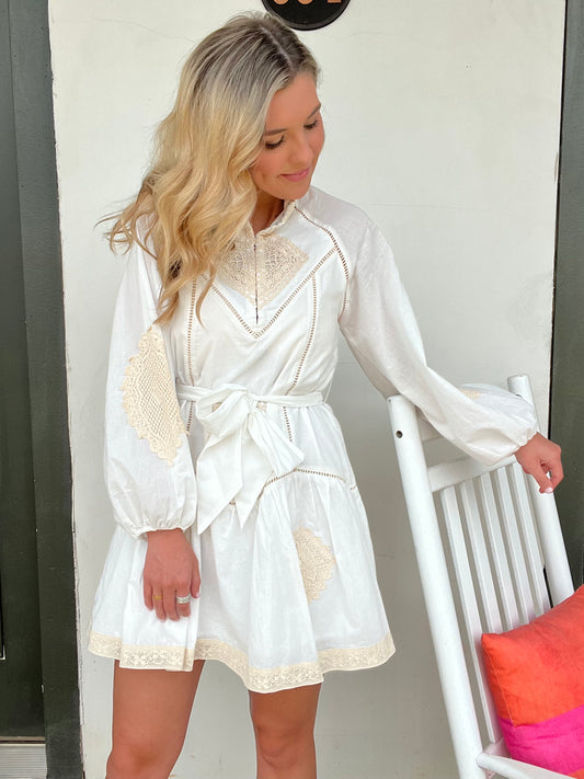 White Sands Crochet Dress