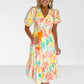 Pastel Watercolor Midi Dress