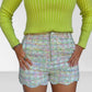 Pastel Tweed Shorts