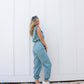 Smoke Blue Cargo Playsuit