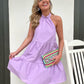 Lavender Halter Dress