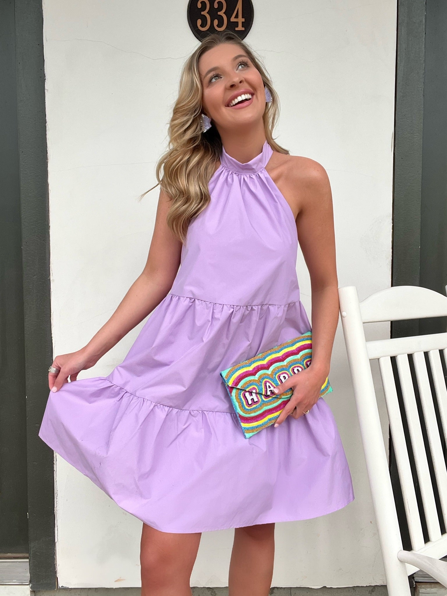 Lavender Halter Dress Medium Lavender Halter Dress Medium