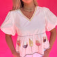 Queen of Sparkles Wine Blouse