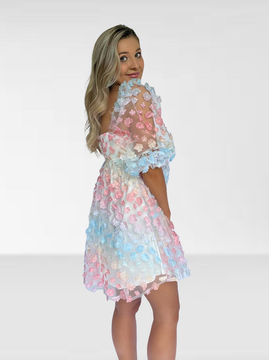 Pastel Petals Dress