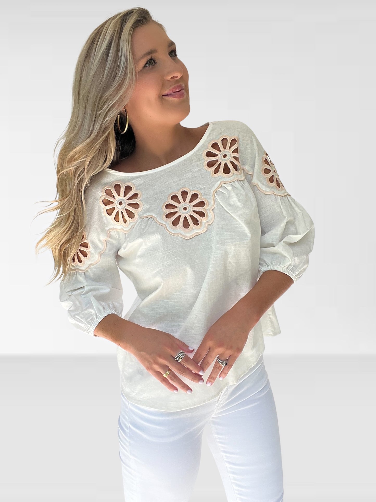 Monica Linen Blouse