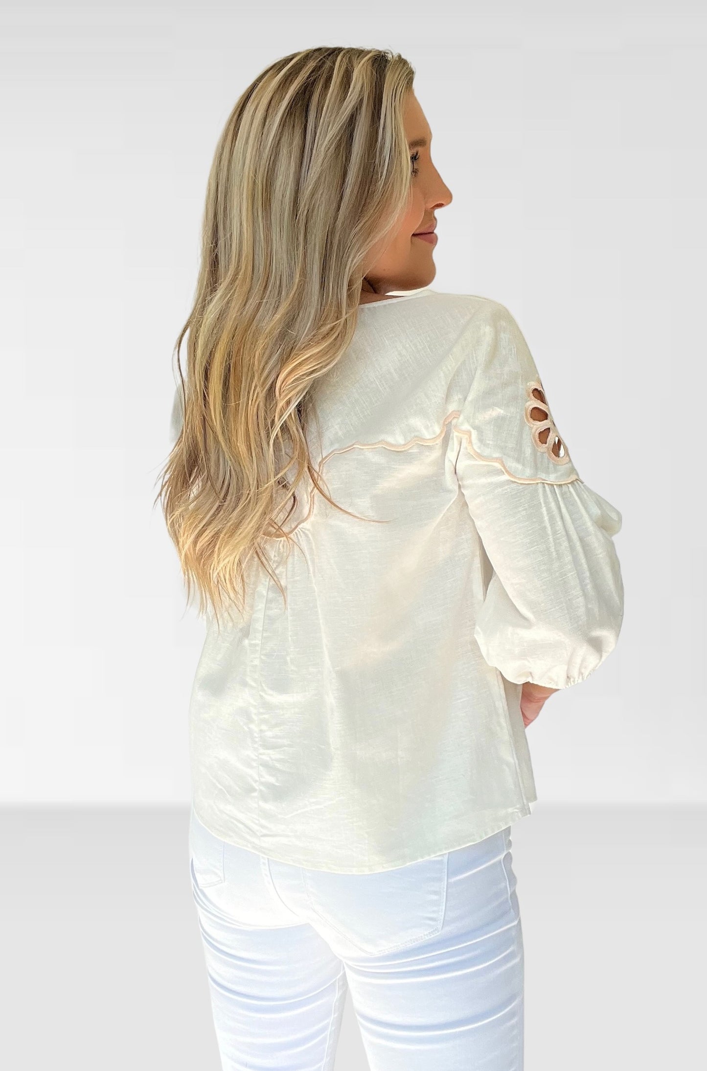 Monica Linen Blouse