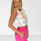 Queen of Sparkles Sequin Face Tank