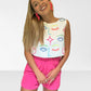 Queen of Sparkles Sequin Face Tank