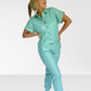 Mint Leather Top
