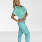 Mint Leather Top