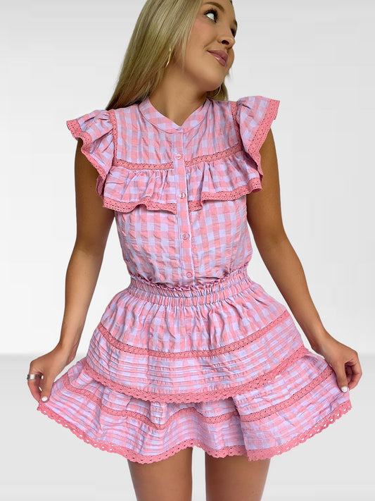 Gingham Ruffle Set