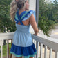 Colorblock Ruffle Dress