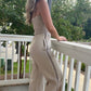 Stitched Linen Jumpsuit