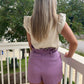 Lavender Leather Shorts