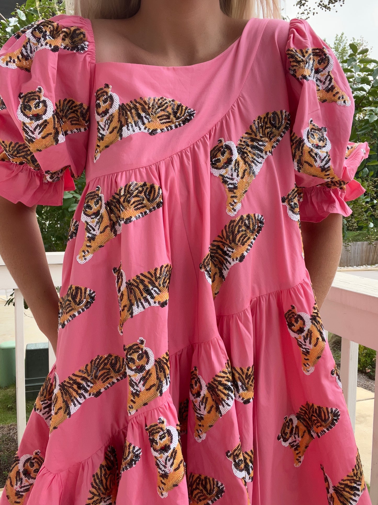 Queen of Sparkles Pink Tiger Dress