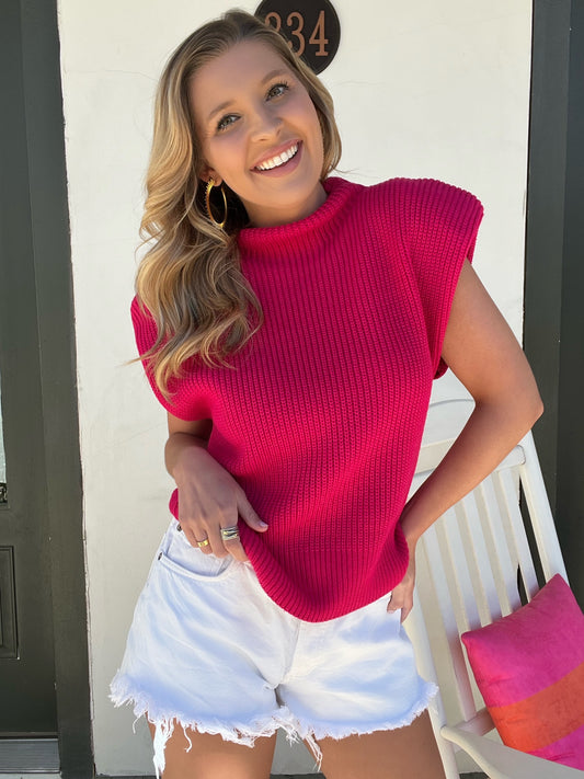 Pink Sophie Sweater Top