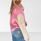 Pink Colorblock Sweater